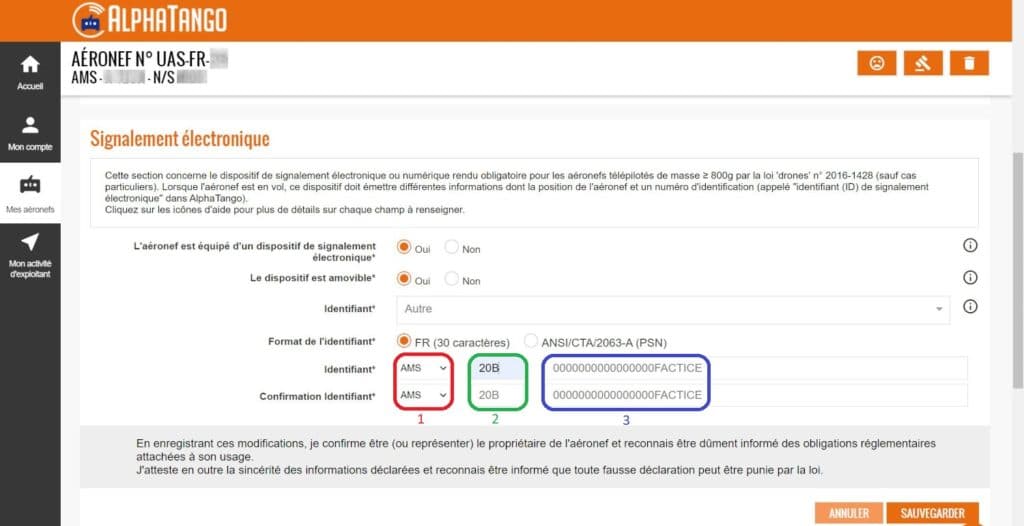 enregistrer son module de signalement sur AlphaTango ?