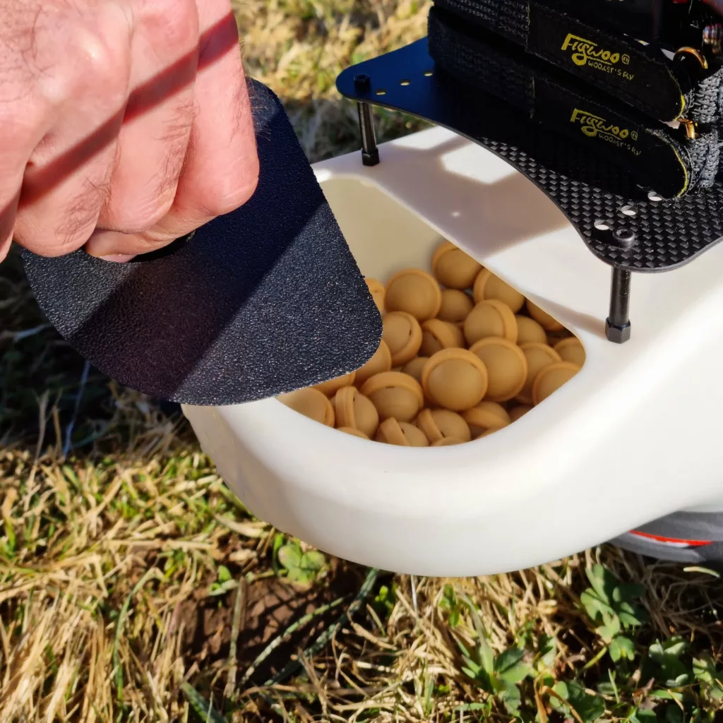 épandage de trichogramme par drone