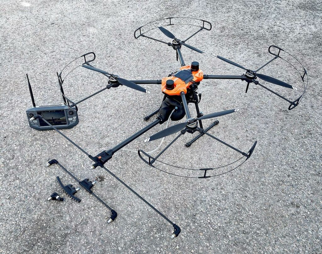 drone pulverisateur skyinnov
