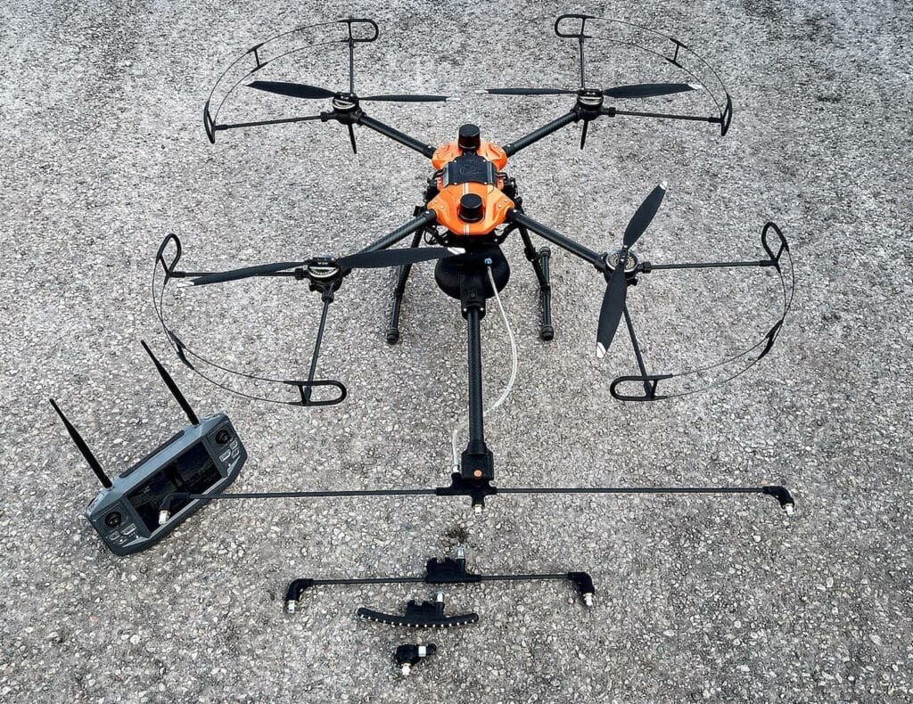 systeme de pulverisation par drone skyinnov